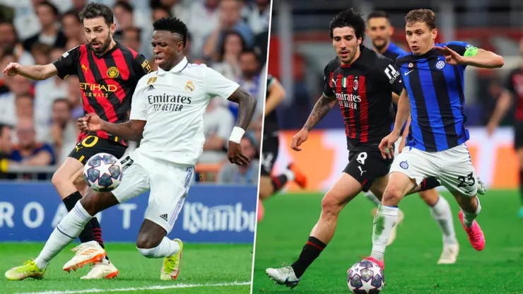 Semifinalistas de la Champions League (Getty)