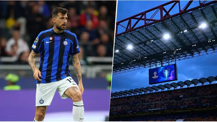 Francesco Acerbi fue contundente para referirse a una posible eliminación con el Milan. Getty Images