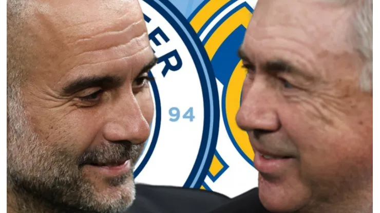 Pep Guardiola y Carlo Ancelotti.