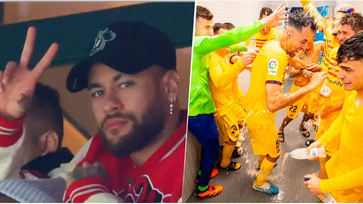 Aseguran que Neymar celebró con los jugadores del FC Barcelona en una discoteca. Getty Images
