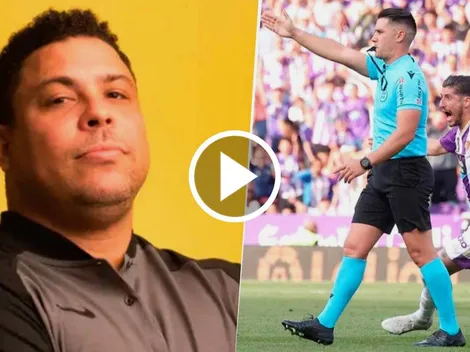 Aunque el árbitro pidió perdón, Ronaldo estalló de furia por el gol que le anularon al Valladolid