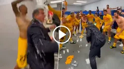 VIDEO | Descontrolado: el viral de Laporta celebrando el título en el vestuario