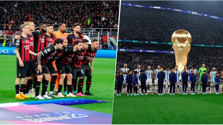 AC Milan sigue de cerca a un jugador de la Selección Argentina. Getty Images.