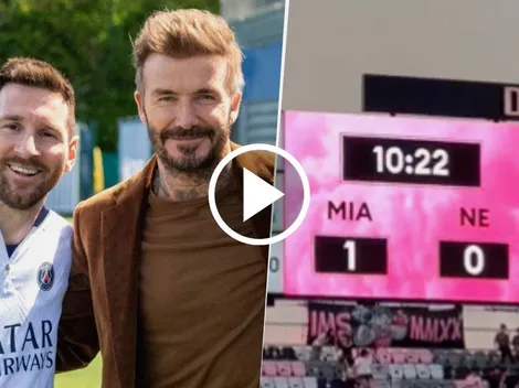 ¿Presión para Beckham? Los hinchas del Inter se manifestaron por Messi