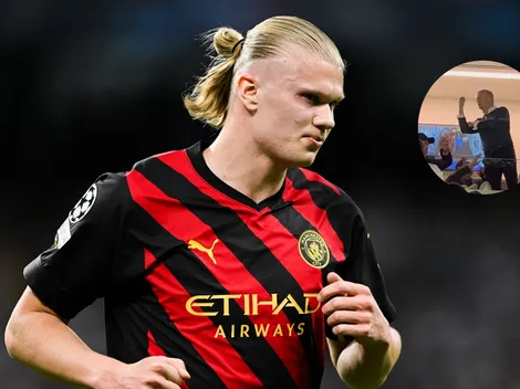 Escándalo con el padre de Haaland en el Bernabéu