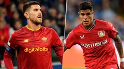 Pellegrini e Hincapié, figuras de Roma y Leverkusen.