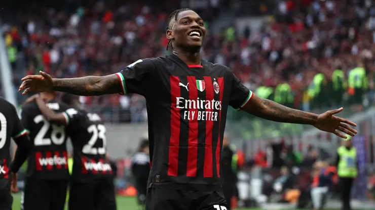 Rafael Leao acordó su continuidad con el AC Milan. Getty Images.
