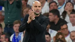 Pep Guardiola en el 1 a 1 vs. Real Madrid. Getty Images.