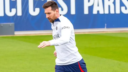 Lionel Messi se entrenó en PSG este lunes ocho de mayo.