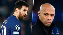 Thierry Henry tomó partido por el PSG en la controversia con Lionel Messi. Getty Images.