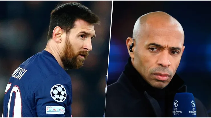 Thierry Henry tomó partido por el PSG en la controversia con Lionel Messi. Getty Images.