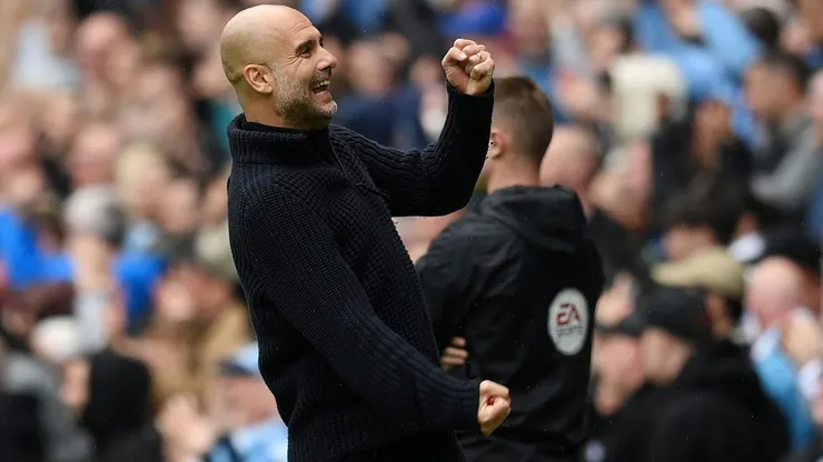 Pep Guardiola espera con su equipo completo al Real Madrid. Getty Images.