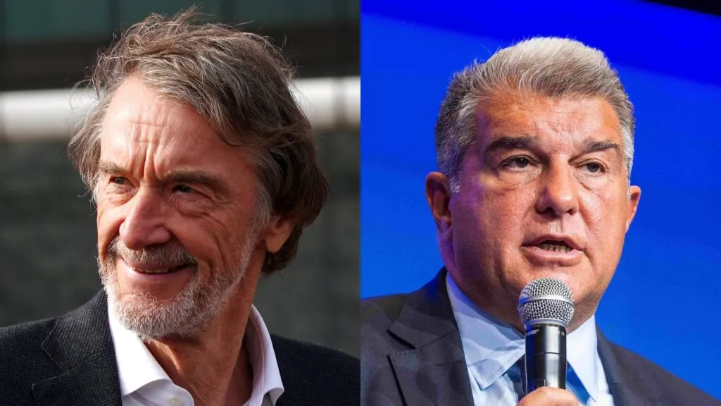 Ratcliffe y Joan Laporta (IMAGO / ZUMA Wire – IMAGO / PA Images).