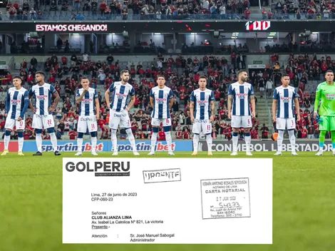 GOLPERU lanzó carta notarial contundente hacia Alianza Lima