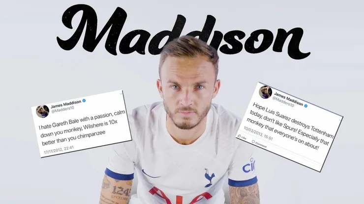 Los tuits de James Maddison contra el Tottenham