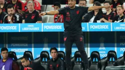 CURITIBA, BRAZIL - JUNE 27: Coach of Athletico Paranaense Wesley Carvalho gestures during the Copa CONMEBOL Libertadores 2023 group G match between Athletico Paranaense and Alianza Lima at Ligga Arena on June 27, 2023 in Curitiba, Brazil. (Photo by Heuler Andrey/Getty Images)