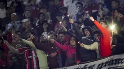 BUENOS AIRES, ARGENTINA - APRIL 19: Fans of River Plate cheer for their team prior the Copa CONMEBOL Libertadores 2023 group D match between River Plate and Sporting Cristal at Estadio Mas Monumental Antonio Vespucio Liberti on April 19, 2023 in Buenos Aires, Argentina. (Photo by Marcelo Endelli/Getty Images)