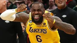LeBron James con Los Angeles Lakers en la NBA.