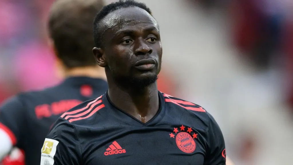 MAINZ, GERMANY – APRIL 22: Sadio Mane of Bayern Munich in action during the Bundesliga match between 1. FSV Mainz 05 and FC Bayern München at MEWA Arena on April 22, 2023 in Mainz, Germany. (Photo by Matthias Hangst/Getty Images)