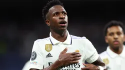 Vinícius Júnior se quedaría en el Real Madrid hasta mediados del 2028. Getty Images.
