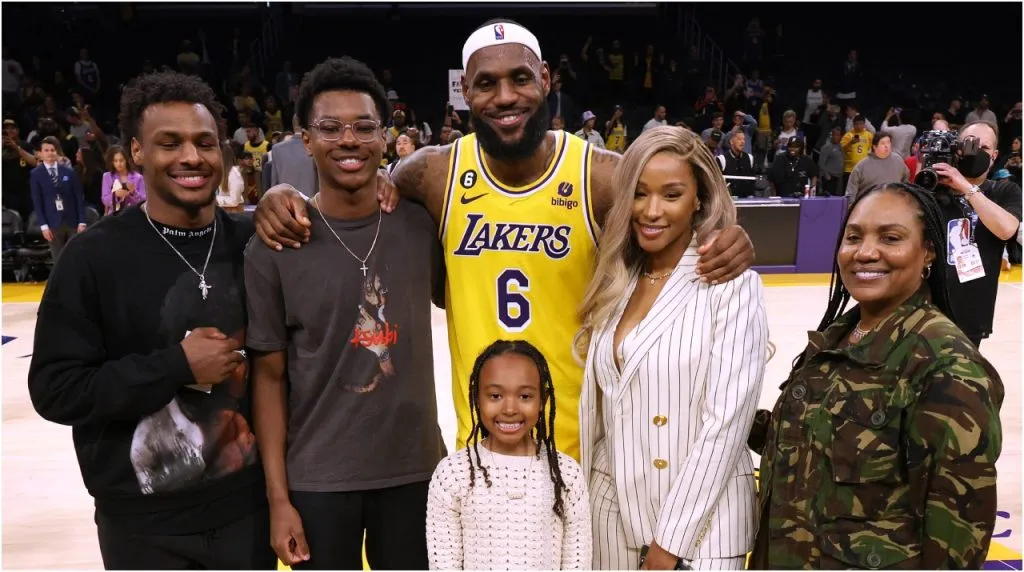 Familia de LeBron James (Foto: Harry How | Getty Images)