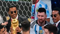 Salt Bae se refirió al momento que incomodó a Lionel Messi en el Estadio Lusail post Final de la Copa del Mundo de Qatar 2022. Getty Images.