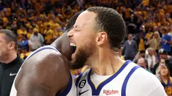 Draymond Green y Stephen Curry.