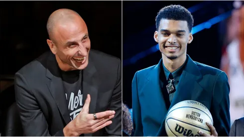 Manu Ginóbili y Victor Wembanyama.