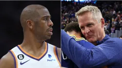 Chris Paul, Stephen Curry y Steve Kerr.