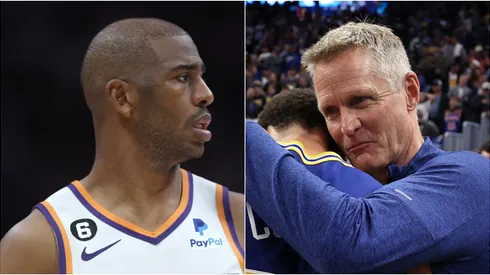 Chris Paul, Stephen Curry y Steve Kerr.