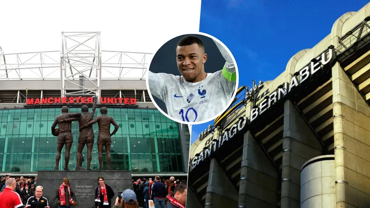 El Manchester United tendría privilegios para negociar por Kylian Mbappé con el PSG. Getty Images.