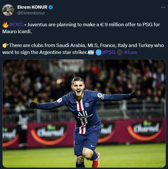 Icardi podría jugar en Juventus.