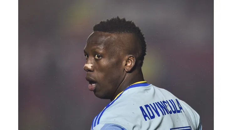 BUENOS AIRES, ARGENTINA - MAY 19: Luis Advincula of Boca Juniors looks on during a match between Argentinos Juniors and Boca Juniors as part of Liga Profesional 2023 at Diego Maradona Stadium on May 19, 2023 in Buenos Aires, Argentina. (Photo by Gustavo Garello/Getty Images)