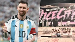 Lionel Messi cumple años y una de las barras de Inter Miami le hizo un gran mural.