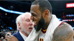 Gregg Popovich y LeBron James