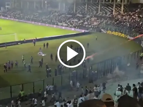 VIDEO | Enfrentamientos entre hinchas de Vasco da Gama y la policía