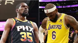 Kevin Durant y LeBron James.