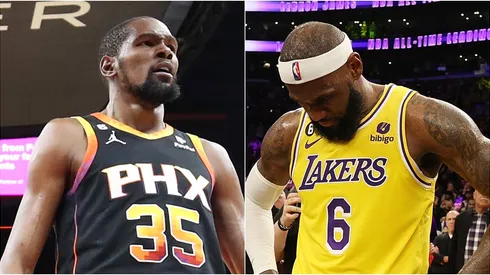 Kevin Durant y LeBron James.