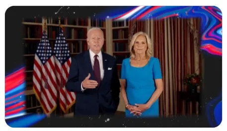 El presidente de los Estados Unidos y su esposa.