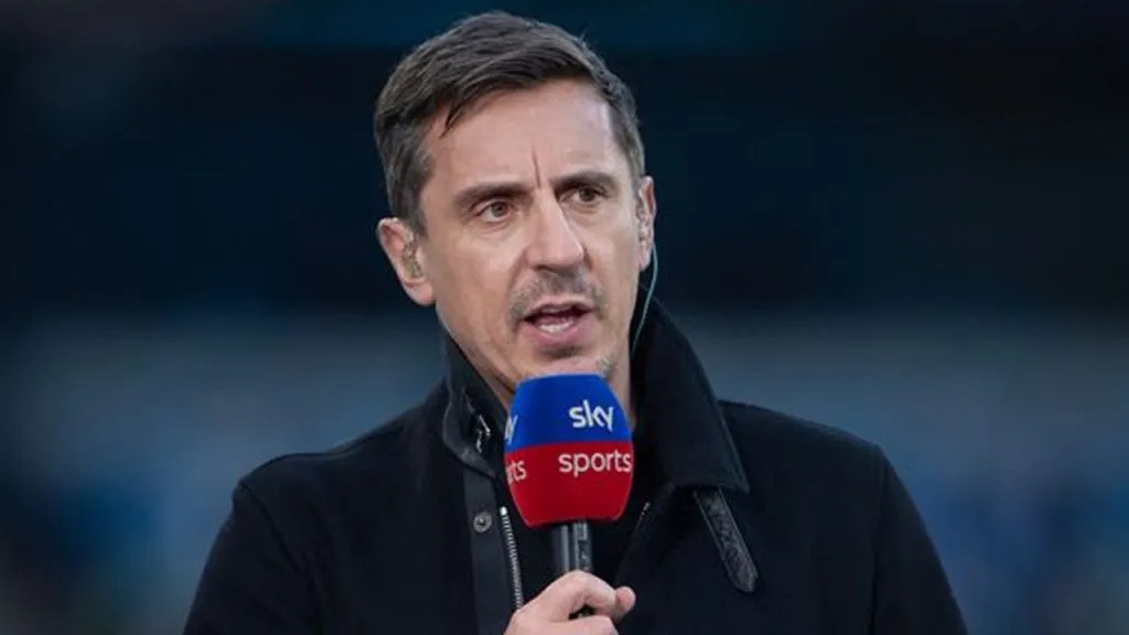 Gary Neville hoy es un analista de la Premier League