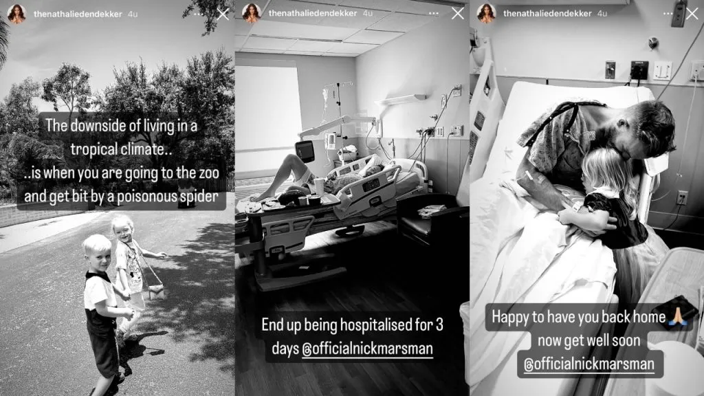 Las historias de Instagram de la esposa de Nick Marsman.