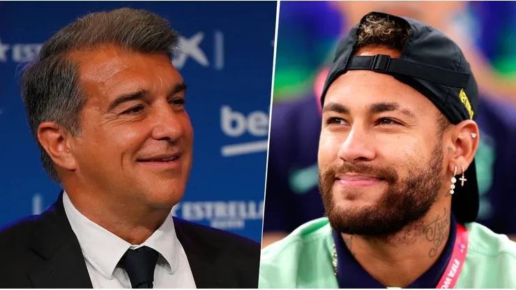 Neymar estaría manteniendo conversaciones con Joan Laporta para poner en marcha su regreso al Fútbol Club Barcelona. Getty Images