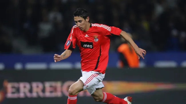 Ángel Di María en Benfica, en la temporada 2008-09 (Getty Images)