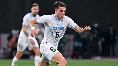 Manuel Ugarte, uno de los integrantes de la Selección Uruguay.
