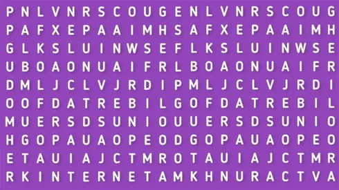 Sólo para HACKERS: descubre la palabra INTERNET en la sopa de letras