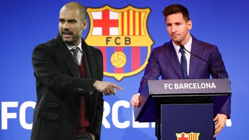 Pep Guardiola apuntó al culpable de que Lionel Messi no llegue al Fútbol Club Barcelona. Getty Images