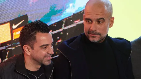 Pep Guardiola le apuntó a Xavi Hernández por lo que dijo de Joao Cancelo. Getty Images.