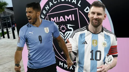 Luis Suárez podría jugar con Lionel Messi en el Inter Miami. Getty Images