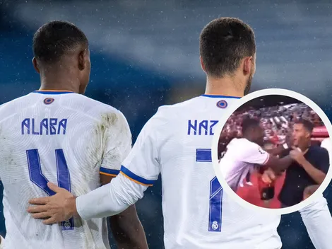 Aplaude el madridismo: el gesto de Alaba con Hazard