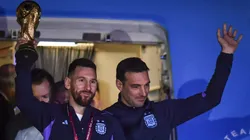 Lionel Scaloni dijo que todavía es muy pronto para pensar en si Lionel Messi estará o no en el Mundial 2026. Getty Images